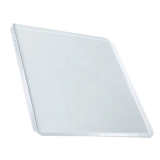 Chapa placa acrílico cristal transparente 25cm X 15cm X 5mm