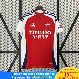 Camisa esportiva vermelha 24 /25 A-L Arsenal Home Homens camisa esportiva vermelha 510P