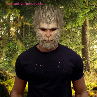 AFC Nova Máscara Assustadora Jogo De Adereços Cosplay Mito Negro Wukong Cos Holloween Party Jogar Propaganda Decorações Cara Homens Mulheres Periféricos De HOT