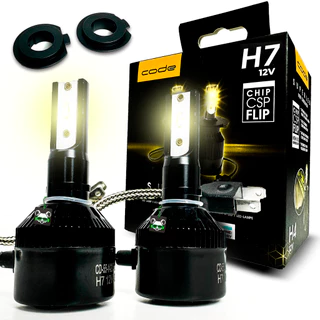 Par Super Led 3200l Tipo Xenon 4300K Encaixe H7 Lâmpada Automotiva