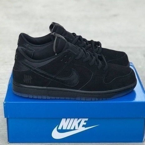 NIKE SB DUNK BAIXO PRO X BOM FAKE UNDEFEATED TODO PRETO PREMIUM tamanho: 36-45