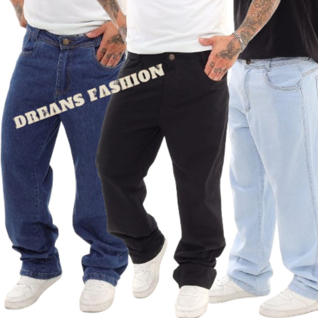 Calça jeans balão masculina dazzling 100% jeans original ref: CÇBL-1 ...