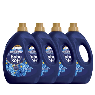 Kit 4 Amaciantes Concentrados Baby Soft Carinho e Cuidado - 3L cada