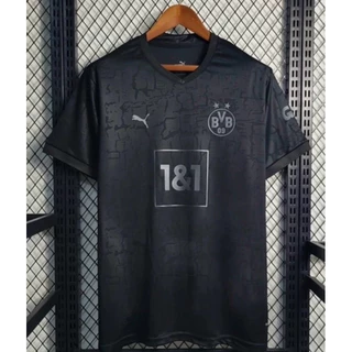 Camisa Camiseta do Time do Borussia Dortmund Preto 24/25