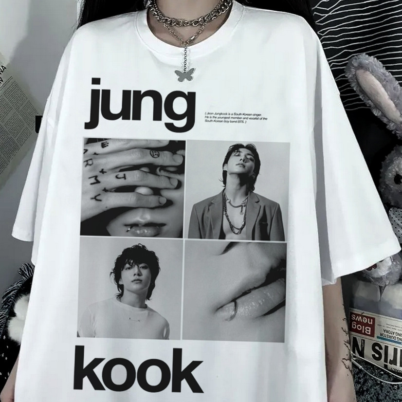 Jung Kook for   Tシャツ XS Camiseta Bts Jeon Jung-kook Seven Jungkook Kpop T-shirt 100