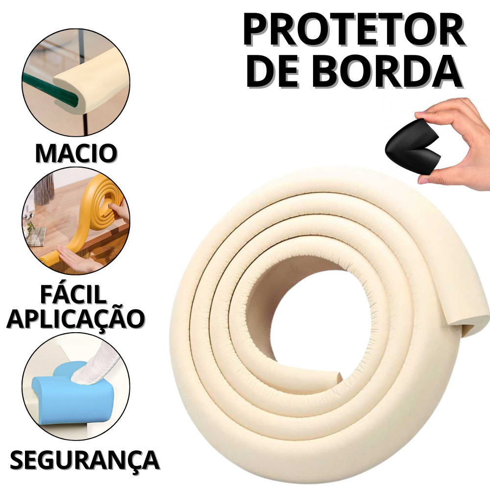 Protetor De Quina De Mesa De Vidro Proteção De Quinas Cantoneira De Eva ...