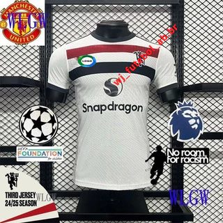 [Wlgw] versão jogador 2024-2025 Manchester United Jersey futebol Jersey. W10X