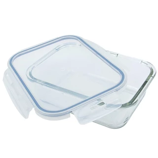 Pote Hermético 1000ml Retangular de Vidro e Tampa Mimo Style