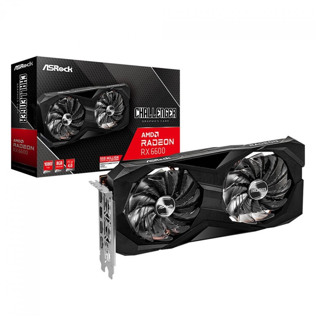 Placa de Vídeo ASRock Radeon RX 6600 Challenger D, 8GB,GDDR6
