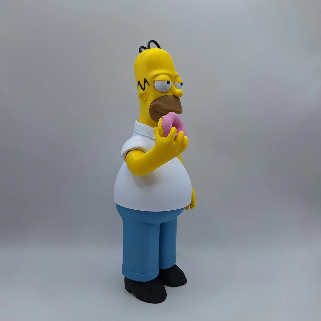 Action Figure Boneco Homer Simpsons 23 Cm Grande Rosquinha Desenho