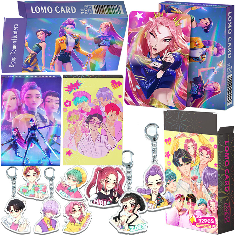 Kpop Demon Hunters Lomo Cards - 92-teiliges Fotokarten Set Mit Aufbewahrungsbox - Sammelkarten Für Fans