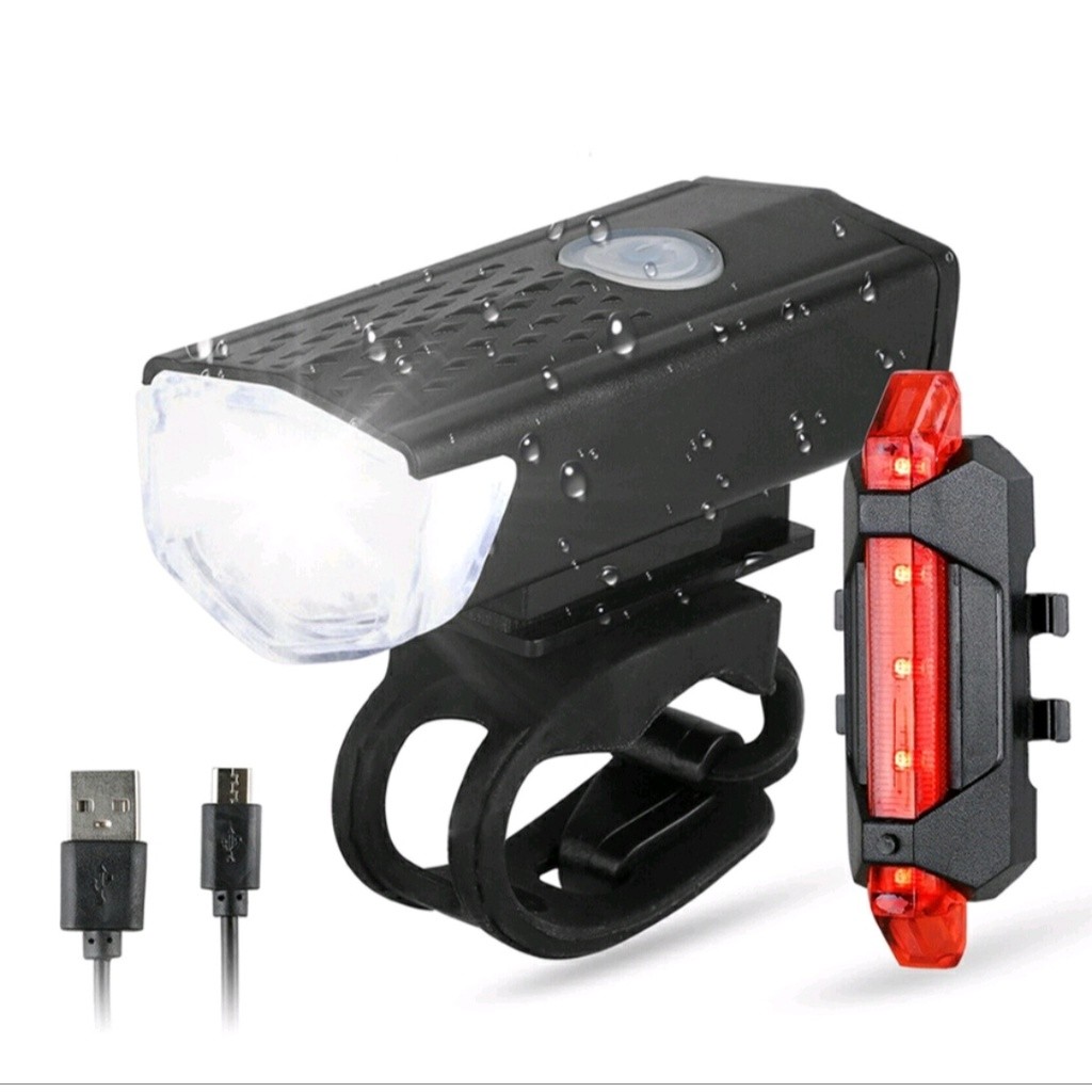 Kit Farol e Lanterna para Bicicleta | LED Ultra Brilhante à Prova d’Água | Segurança Noturna