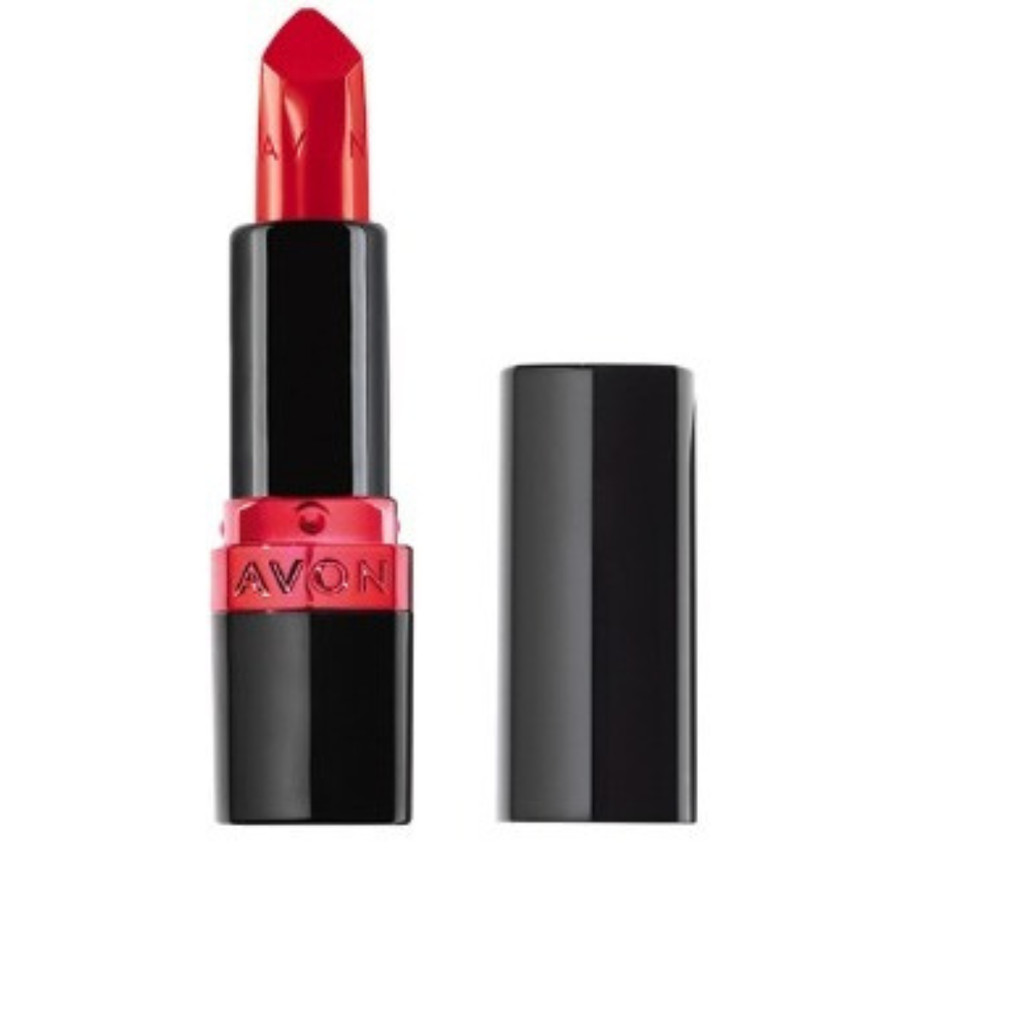 Avon Ultra Color Batom Cremoso Vermelho Puro | Shopee Brasil