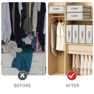 Caixa De Armazenamento De Cobertor De Guarda-Roupa COLORFALLC , Alça Durável De Grande Capacidade , Organizador De Lenço em Oferta na Shopee