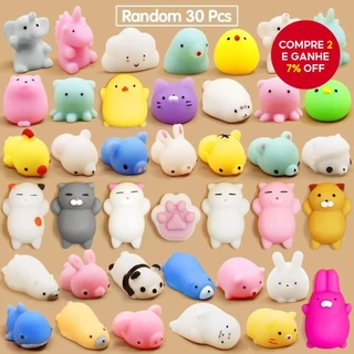 30PCS Brinquedos Squishy de Animais - Bolas Macias para Alívio do Estresse, Lembrancinhas de Festa e Presentes.