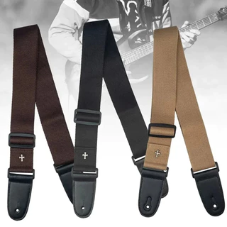 Correia Acústica De Guitarra Folclórica Vintage Cross Personalidade Pick Pocket Acessórios