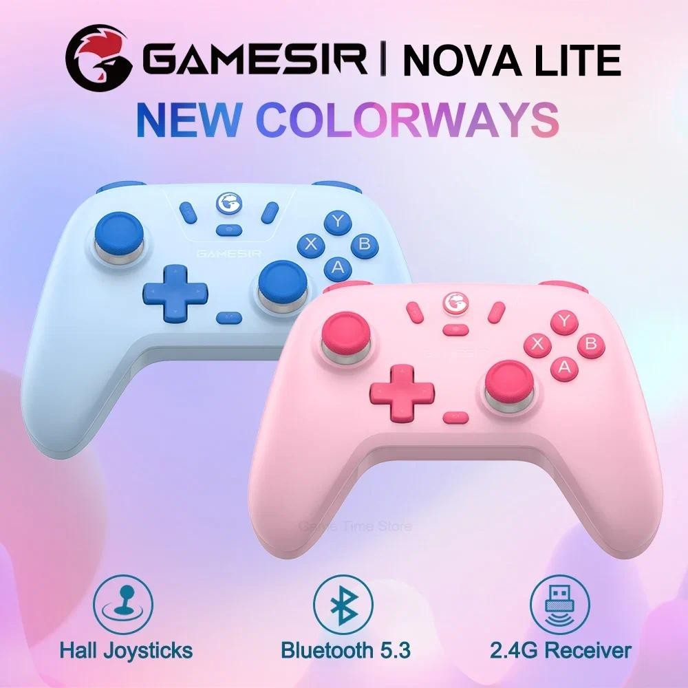 GameSir T4 Nova Lite Bluetooth Switch Controller Gamepad Sem Fio Com Efeito Hall Para Nintendo iPhone Celular Android