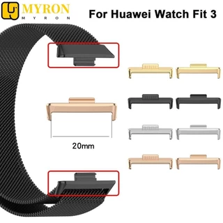 MYRON1 2Pcs Conector De Pulseira De Relógio , Adaptador 20MM Acessórios Metálico Para O Huawei Watch Fit 3