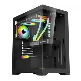 Gabinete Gamer K-MEX Poseidon CG-11G4, Mid Tower, Vidro, ATX