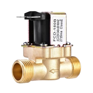1/2 " Válvula Magnética Solenóide Elétrica AC 220V De Entrada Normalmente Fechada