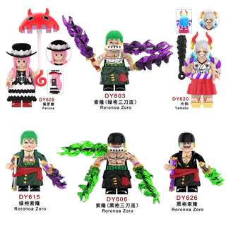 Anime Mini Personagem Um Pedaço Luffy Yamato Perona Mini Brinquedo de Construção Montado