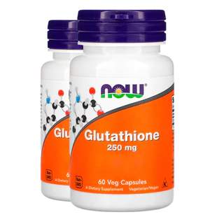 Kit 2x Glutathione Glutationa 250mg Now Foods 60 Veg Caps Importado/Made in Usa