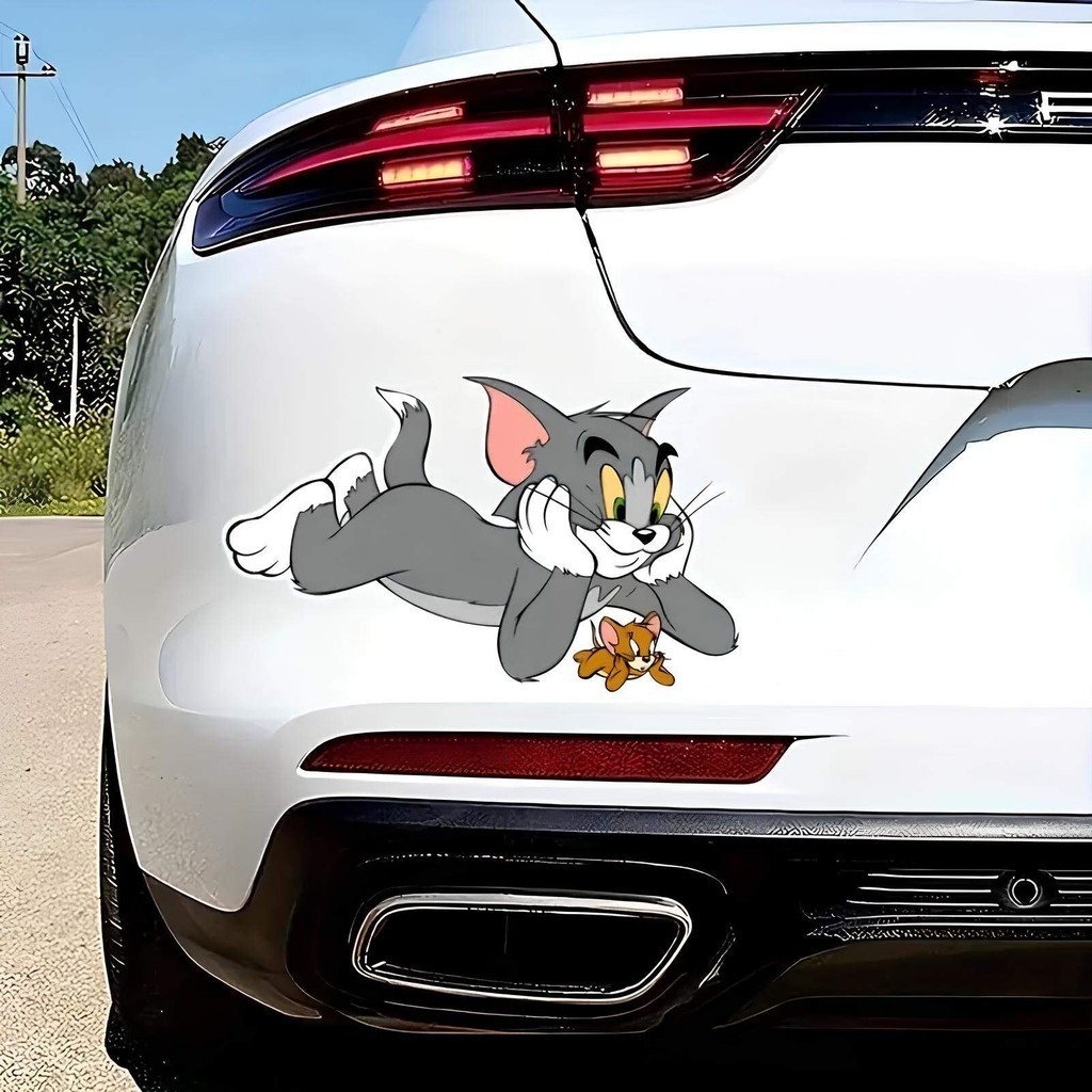 Adesivo para Carro Tom e Jerry Mod03 | Shopee Brasil