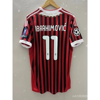 111-12 AC Milão IBRAHIMOVIC INZAGHI SEEDORF Camiseta personalizada Jersey Retro Football Shirt