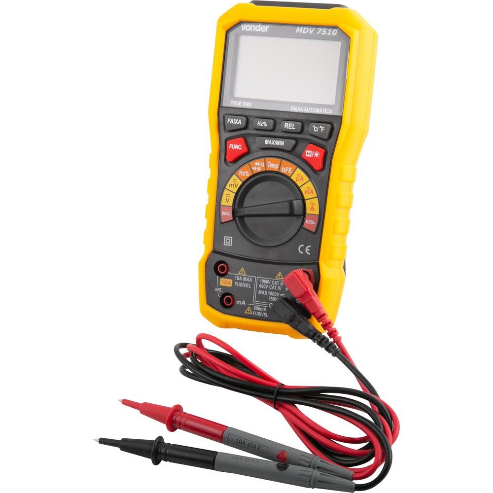 Multimetro Digital True-Rms Mdv7510 Vonder | Shopee Brasil