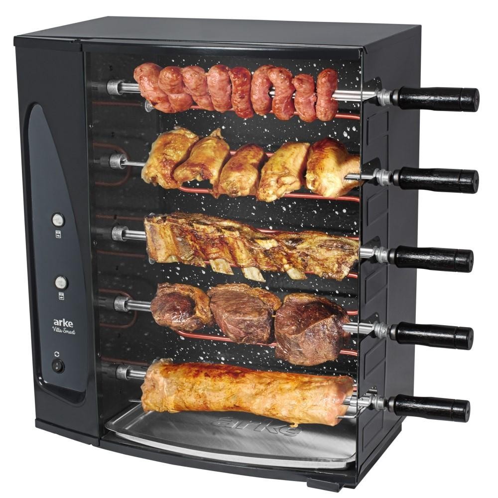 Churrasqueira Elétrica Arke Apartamento Rotativa Com 5 Espetos 220v Vitta Smart - 3