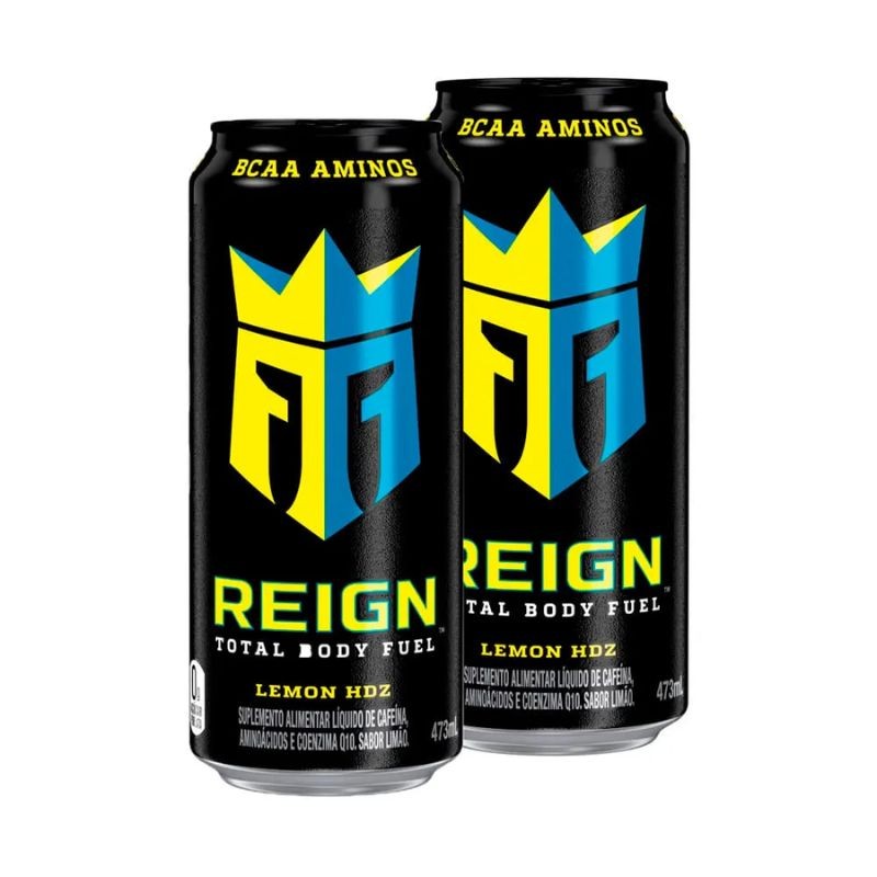 Kit 2 Reign Suplemento Alimentar Líquido Lemon Hdz Zero Açúcar Reign ...