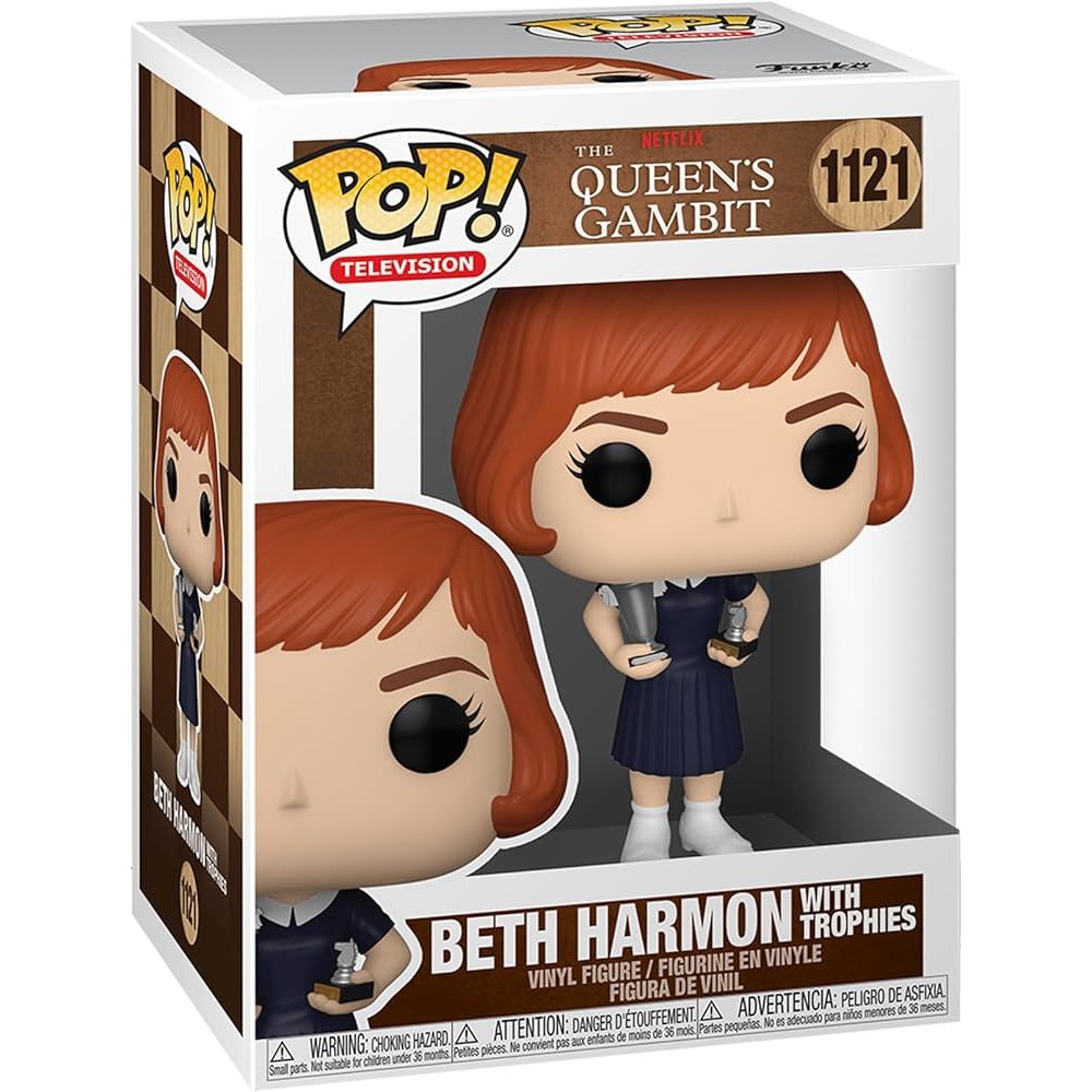 Funko Pop Beth Harmon With Trophies 1121 Original Novo