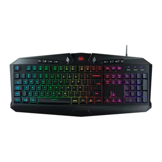 Teclado Gamer Wireless Redragon Harpe Membrana Led Rgb Preto
