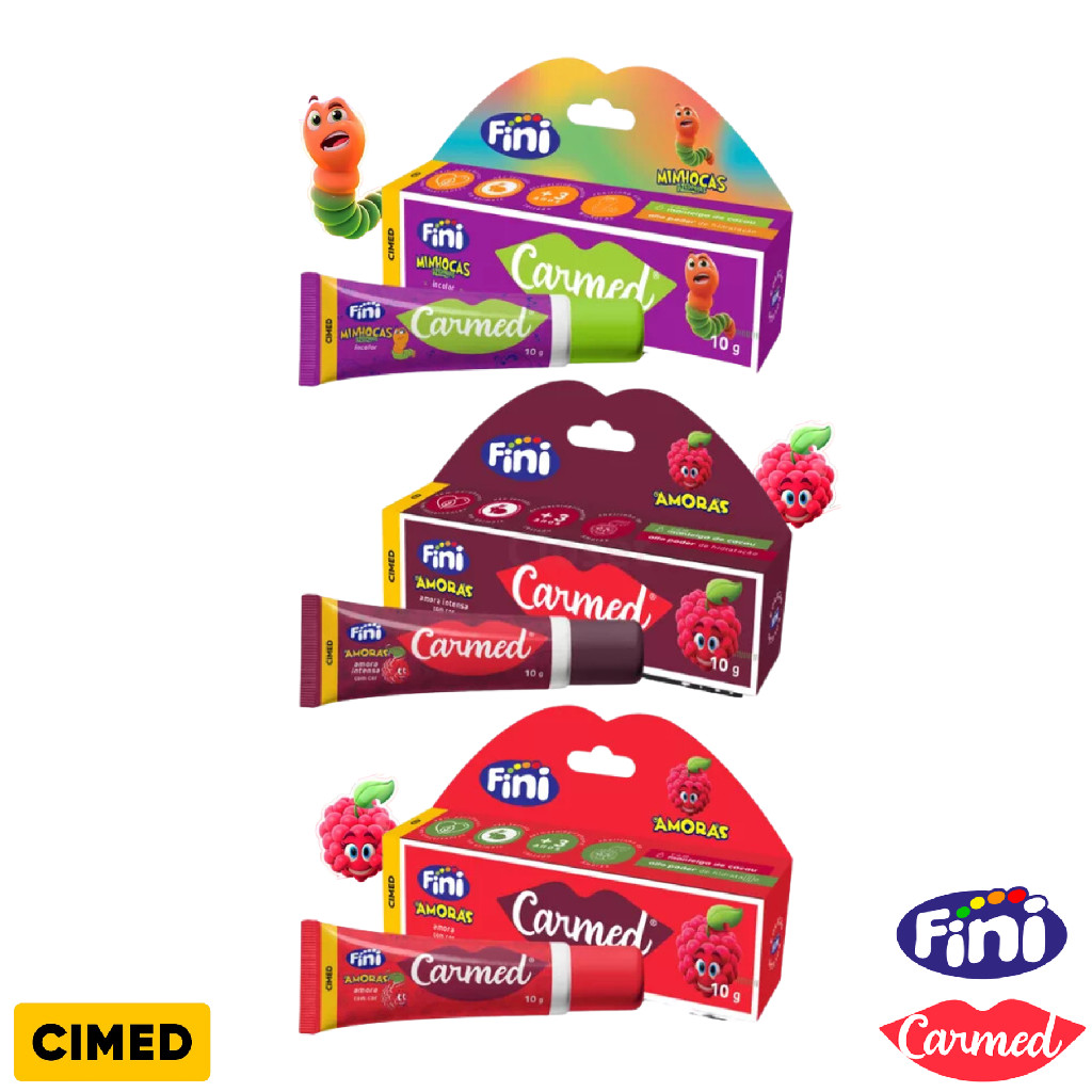 Carmed Fini Amora Intensa + Amora + Minhocas 10g Cada