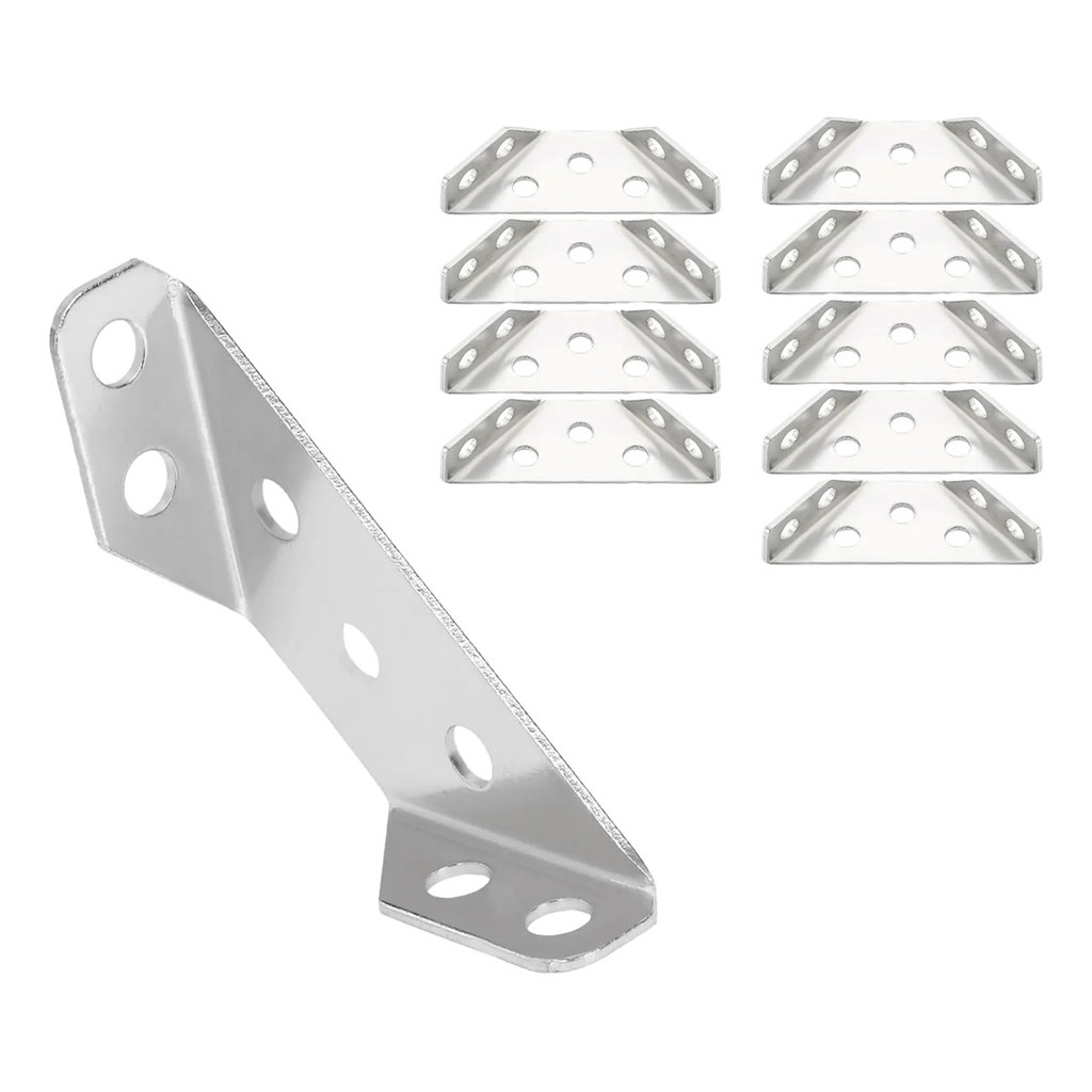 Conector Suporte Canto Móveis Universal Cantoneira 10 Peças