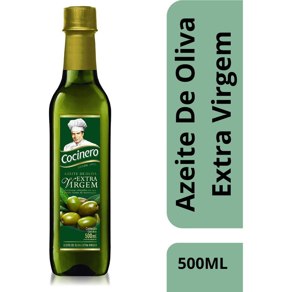 Azeite De Oliva Extra Virgem 500ml Cocinero | Shopee Brasil