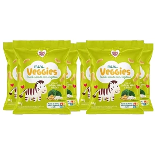MINI VEGGIES ARROZ LENTILHA E BRÓCOLIS 6x18g - NHAMI MAMI em Oferta na Shopee