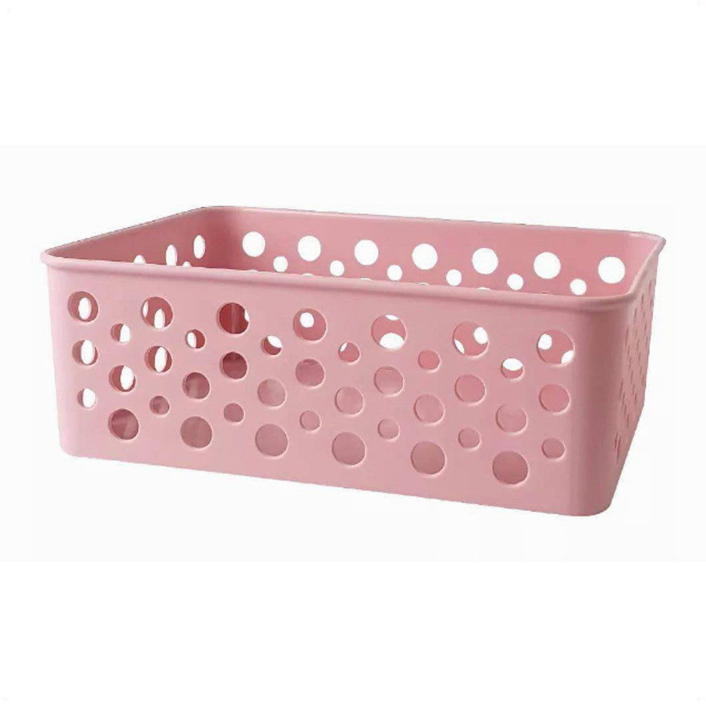Kit 8 Cesto Organizador Multiuso P 19X13,8X6,5Cm Rose