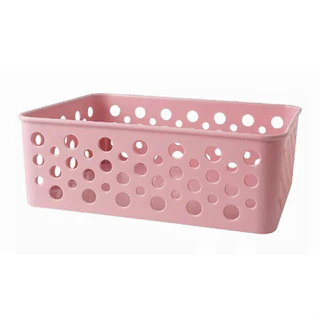 Kit 8 Cesto Organizador Multiuso P 19X13,8X6,5Cm Rose