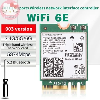 Chen Para laptop PC WiFi 6E Intel AX210 5.2 M . 2 Placa Sem Fio AX210NGW 2.4Ghz 5Ghz 6Ghz 5374Mbps 802.11ax AX200 Adapta