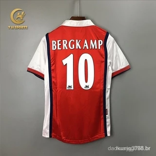 98/99 Arsenal Retro Casa Camisa De Futebol Uniformes De Futebol Camisa