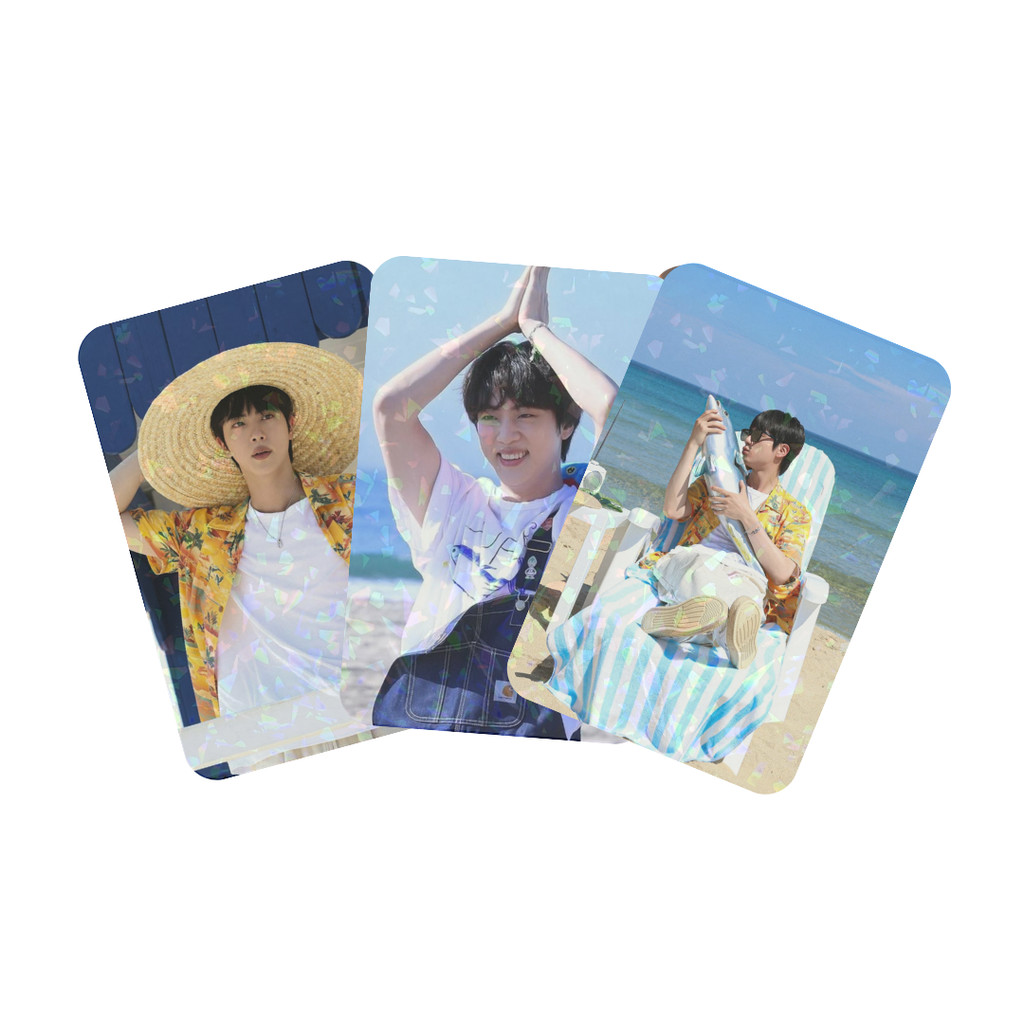 Jin SuperTuna Photocard set 10 un BTS Frente e Verso | Shopee Brasil