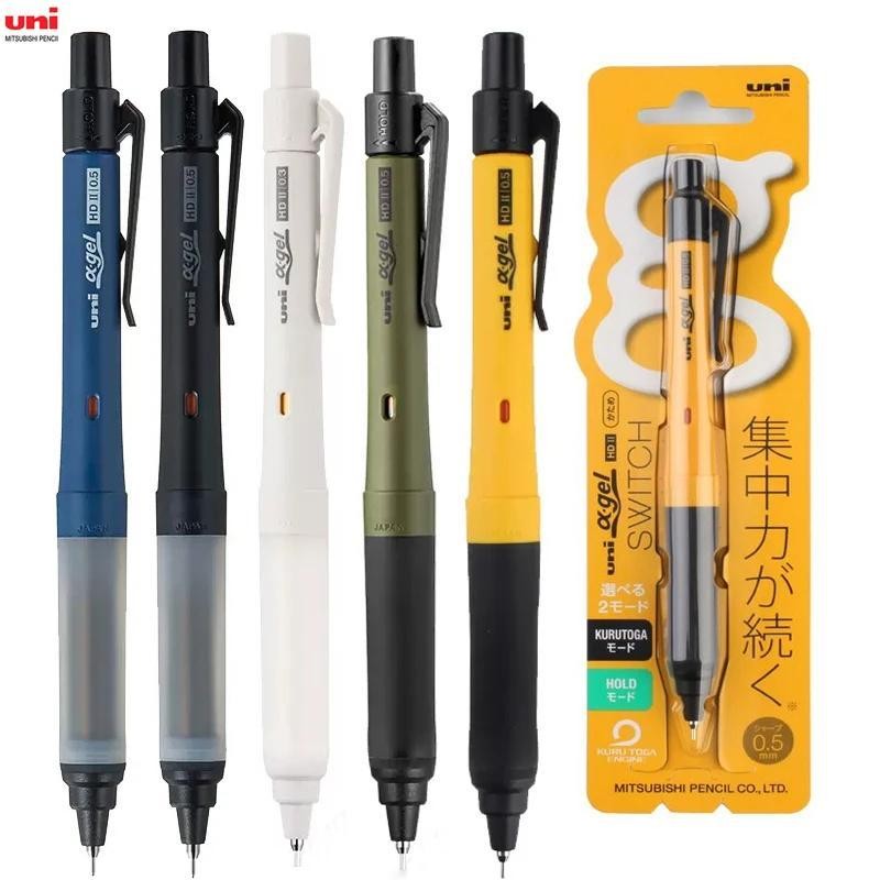 Porte-mine Uni Alpha-Gel Kuru Toga 0.5 Mm - Corps Noir, Avec Mécanisme De Rotation Automatique De La Mine