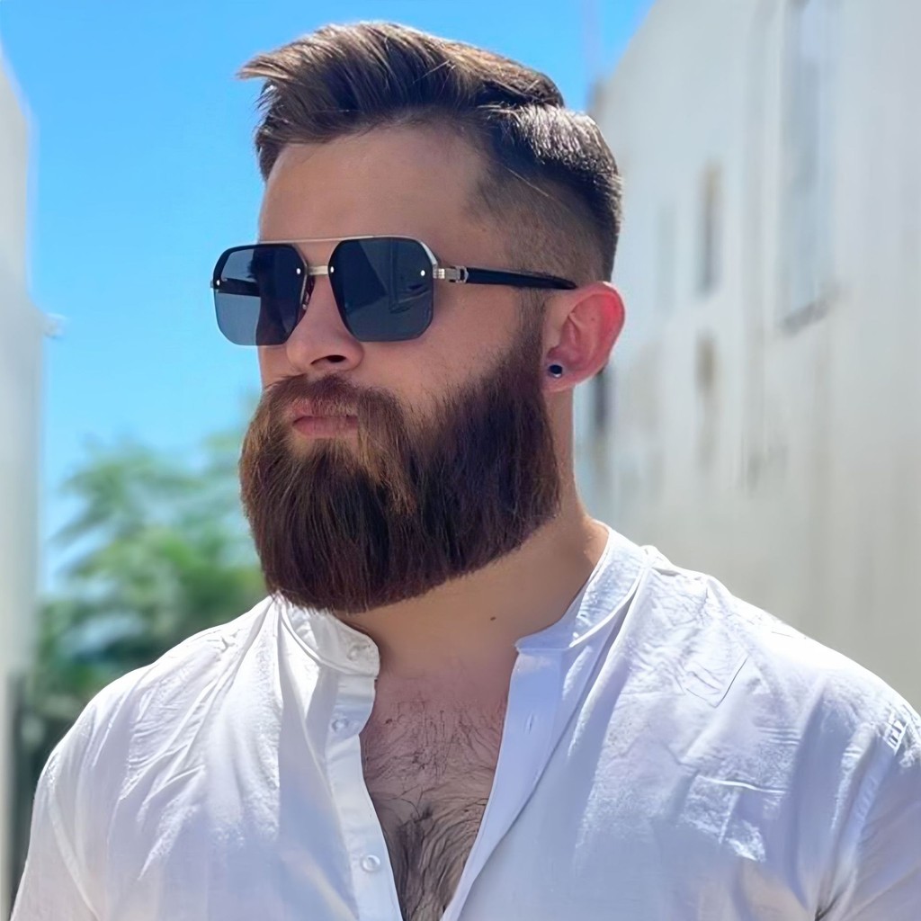 Novos Óculos de Sol para Homens com Rosto Grande, Slimming, Proteção UV ...