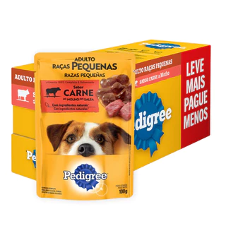 Kit Econômico Sache Pedigree Carne Raças Pequenas 100g