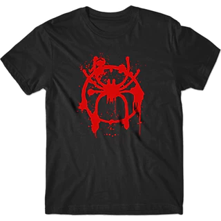 Camiseta Premium em Algodão Puro Camiseta Spiderman, Homem Aranha, Miles Morales, Aranhaverso