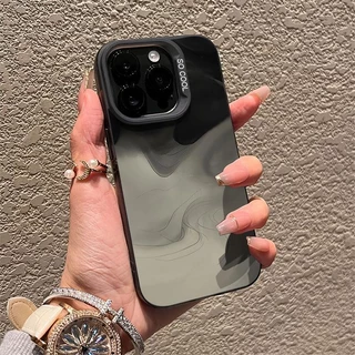 Capa Anti-Impacto Preta E Cinza Para iPhone x xr xs Max 7 8 11 12 13 14 15 16 Plus Pro Protetora À Prova De Choque