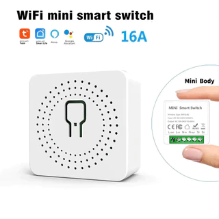 Módulo Interruptor Inteligente Tuya WiFi, Suporta Controle 1 canal, 100-240V, Funciona com Alexa, Google Home-Techo Pro