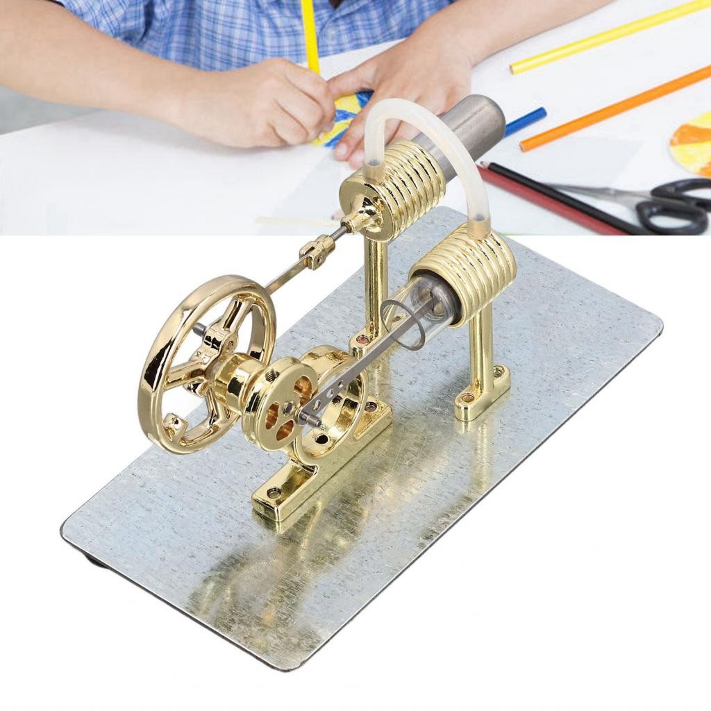 Stirling Engine Set Scientific Principle Metal Steam Model 16 Cylinder ...
