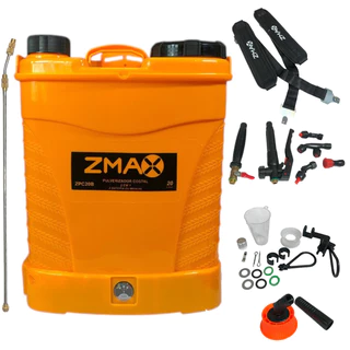 Pulverizador Costal Profissional 20L 2 em 1 Zmax Bomba Elétrica a Bateria 4 Bicos 58psi 2.9L min em Oferta na Shopee